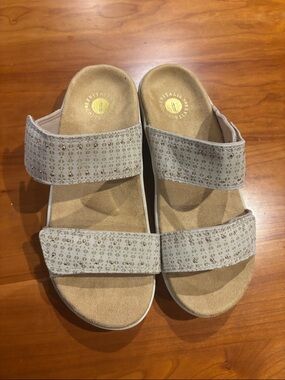 REVITALIGN Orthotic Suede Memory Foam Sandals